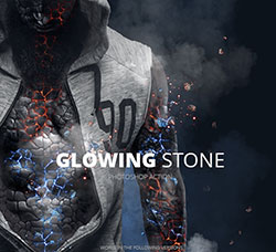 极品PS动作－光裂卵石(含高清视频教程)：Glowing Stone Photoshop Action